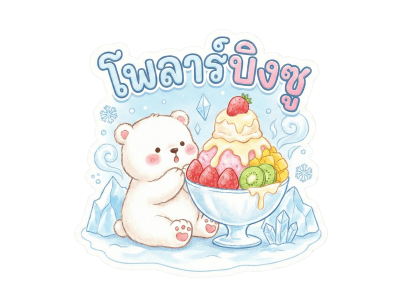 ออกแบบสติ๊กเกอร์ฉลากสินค้า แบบที่ 3