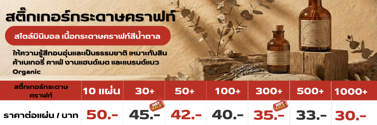 ราคาพิมพ์สติ๊กเกอร์ติดขวด สติ๊กเกอร์ติดกล่อง